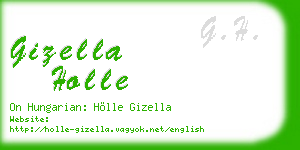 gizella holle business card